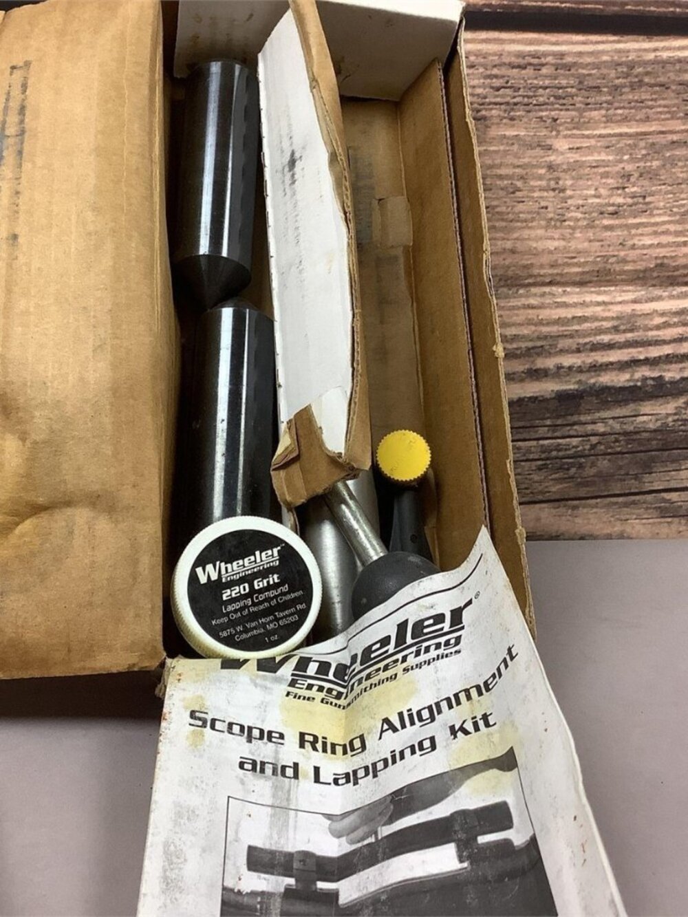 Wheeler Engineering 30mm Scope Ring Alignment & Lapping Kit Gunsmithing Tool